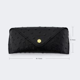 Ostrich Pattern Black Eyeglasses Bags3