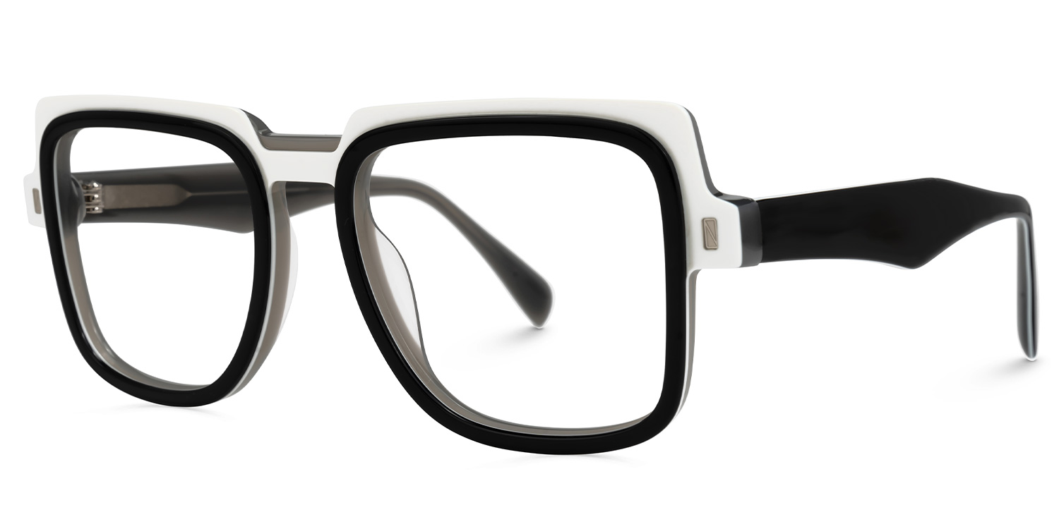 Square Corry Black Glasses deals -Zeelool Glasses1