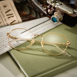 Ian Round Gold Glasses0