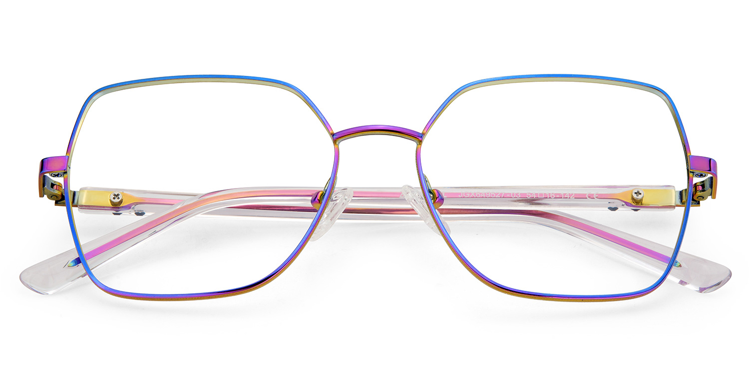Billie Geometric Iridescent Glasses2