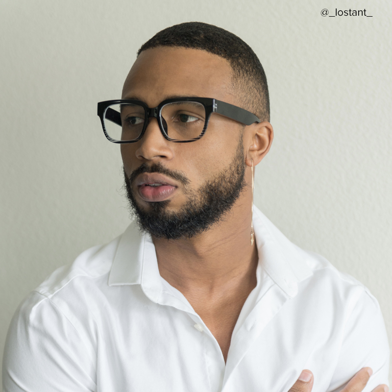 ZEELOOL Colin Rectangle Black Glasses