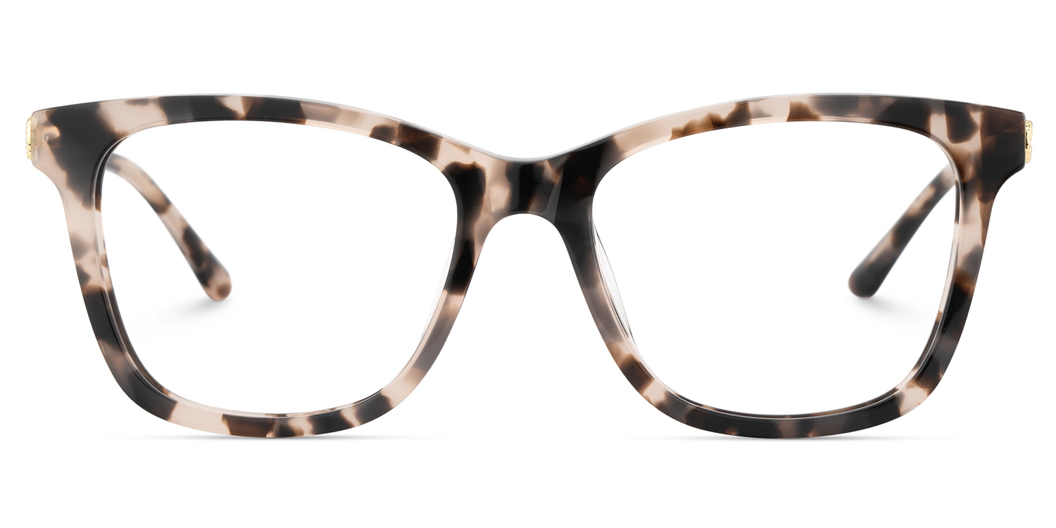 Large Rectangle Eyeglasses With Woven Metal Temples1