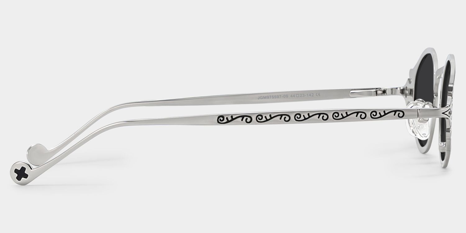 Oval Serena Silver Sunglasses Frames Deals3