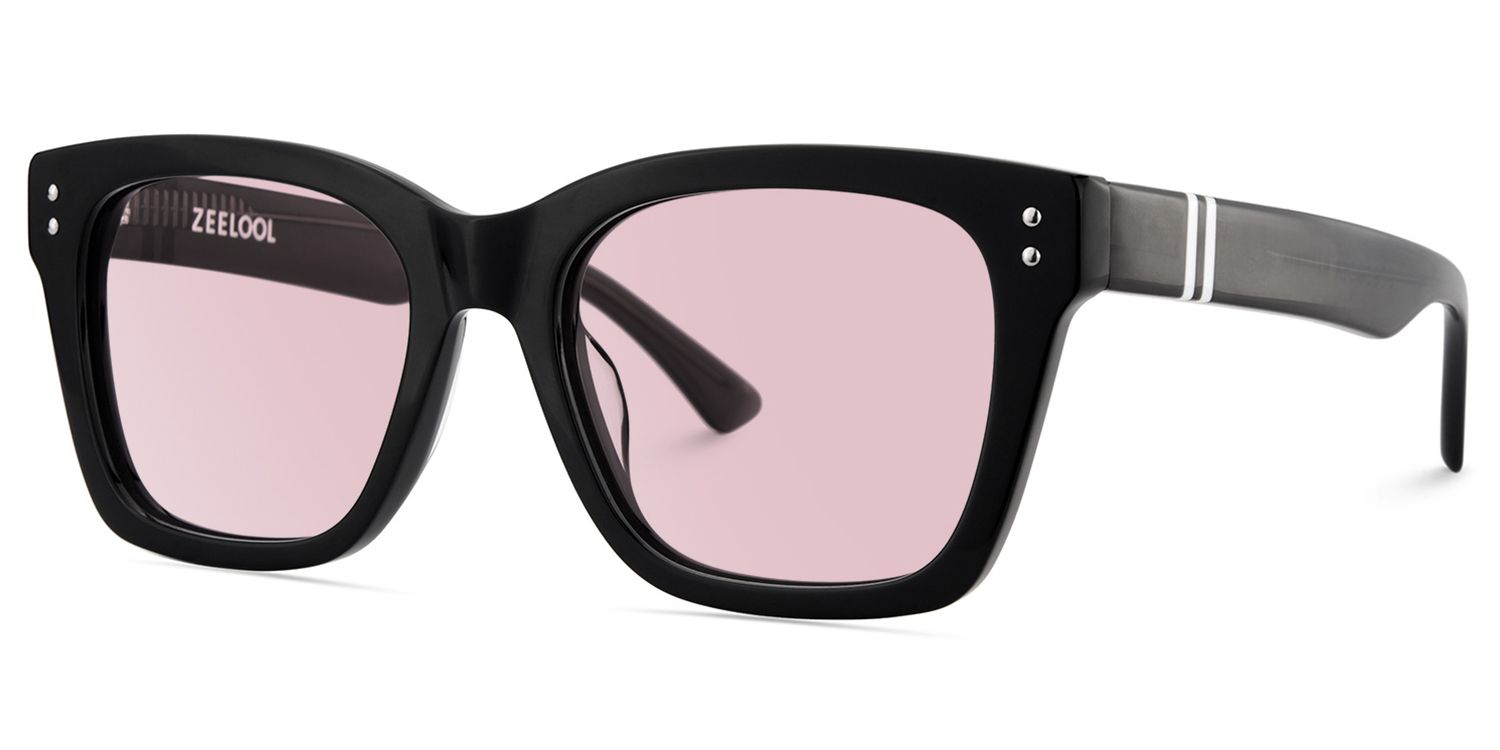 Gaydeh Acetate Black Frame Sunglasses | ZEELOOL CA2
