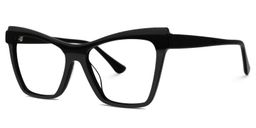 Bouck Cateye Black Glasses1