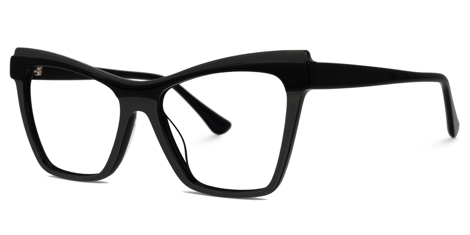 Bouck Cateye Black Glasses