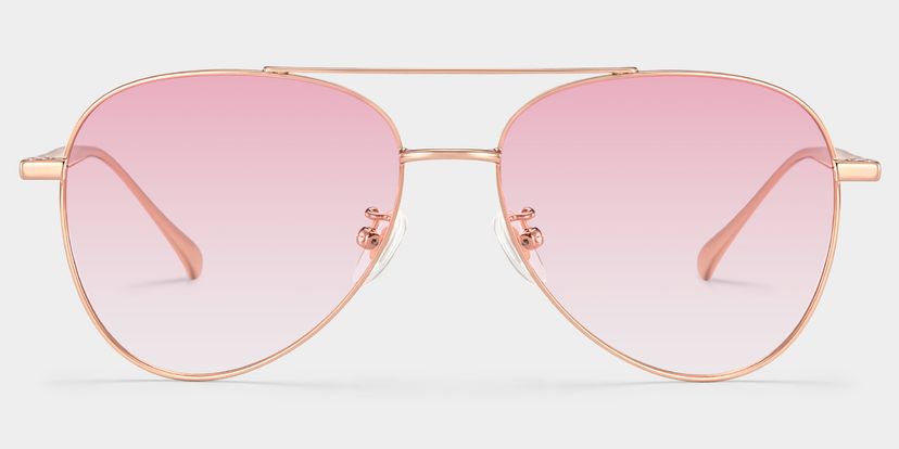 Cher Rose Gold Aviator Sunglasses