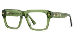 Ramdass Rectangle Green Glasses3