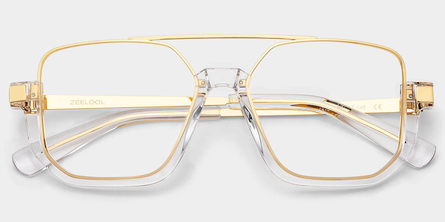 Oromiya Aviator Crystal Frame Eyeglasses for Woman| ZEELOOL Canada2