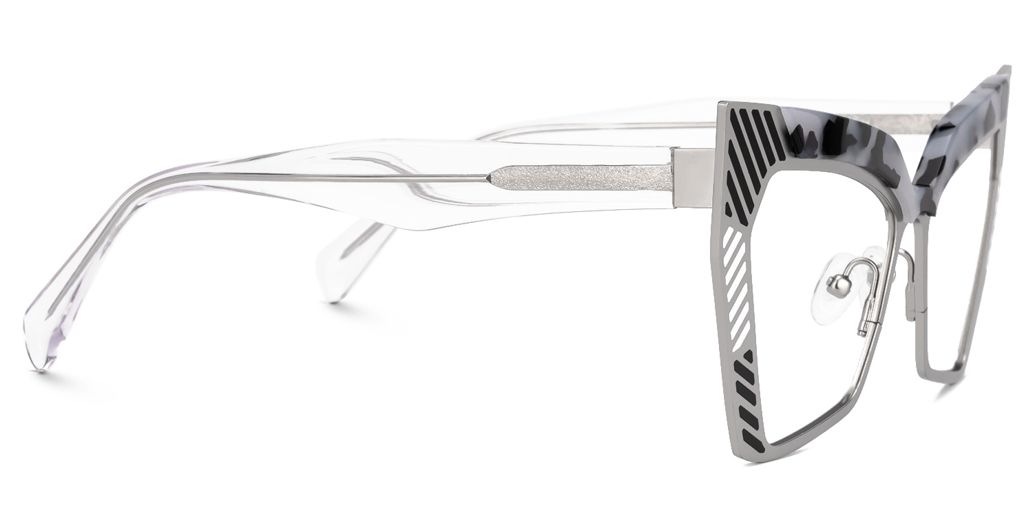 Chrishana Designer Eyeglasses in Butterfly Gray-Tortoise Frame2