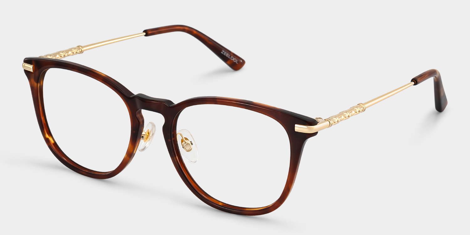 Laura Tortoise Frame Glasses with Square Frame Online | ZEELOOL3
