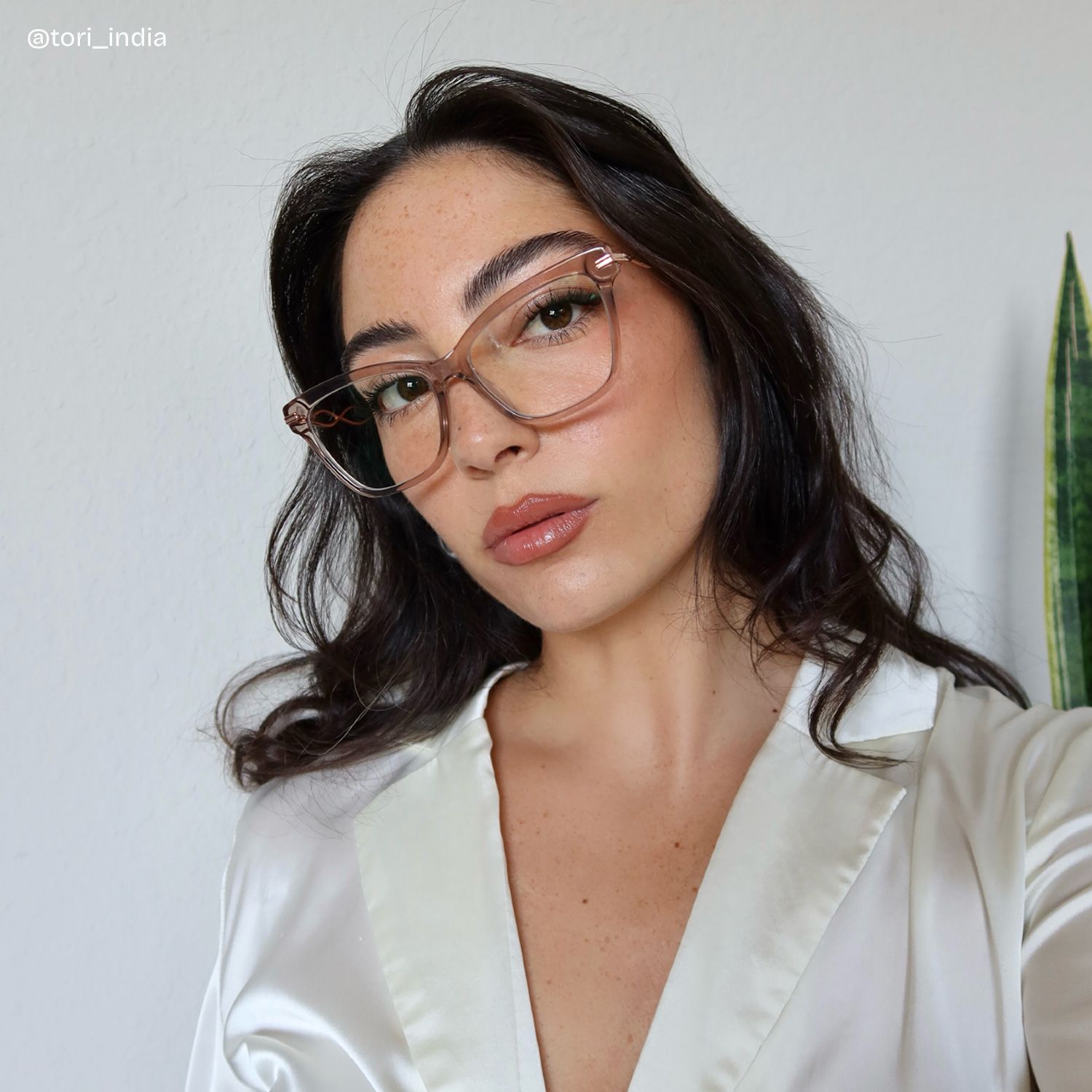 Mason Eyeglasses in Cat Eye Beige Frame | ZEELOOL Canada8