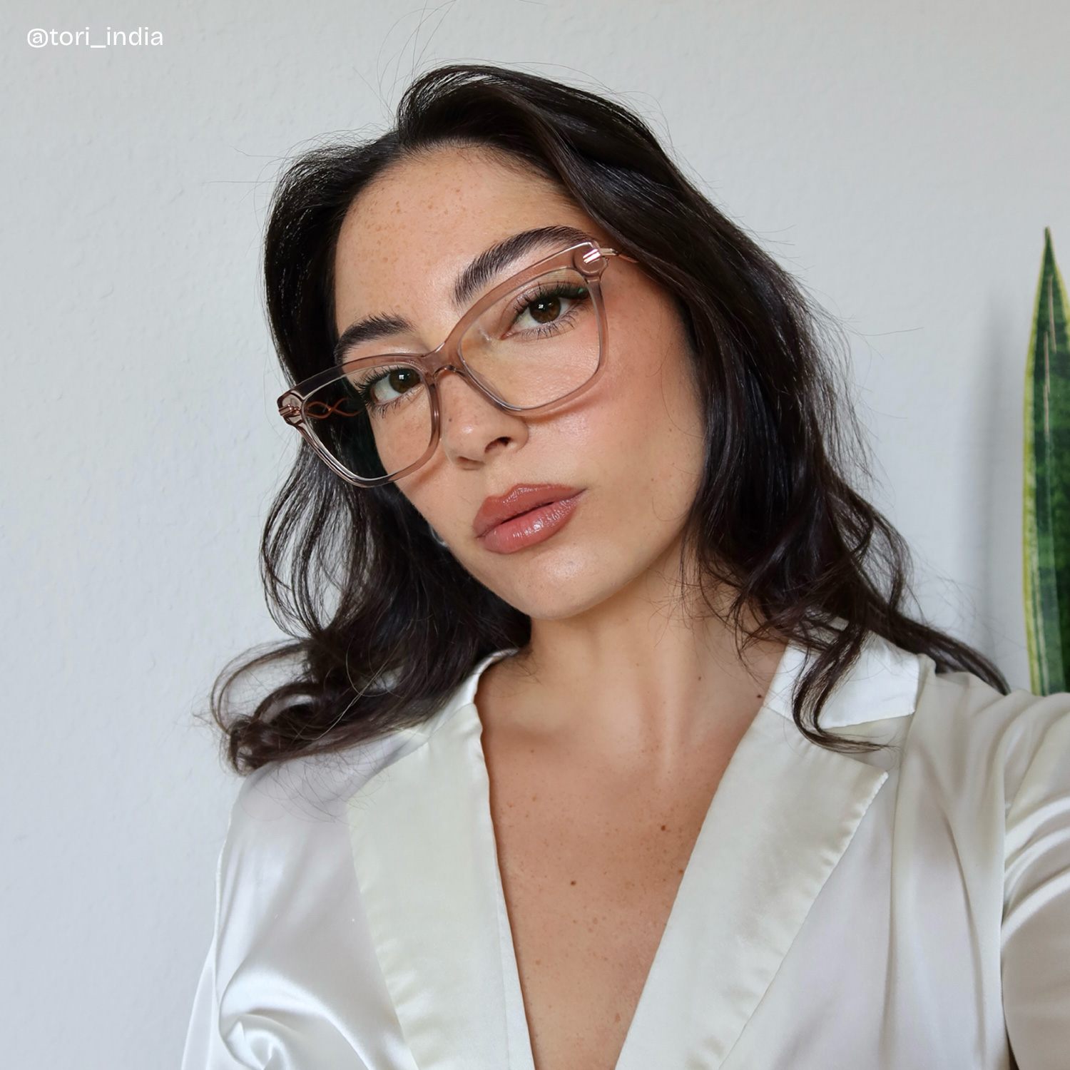 Mason Eyeglasses in Cat Eye Champagne Frame | ZEELOOL Canada8