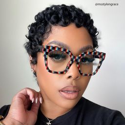 Malcolm Square Checkered Glasses6