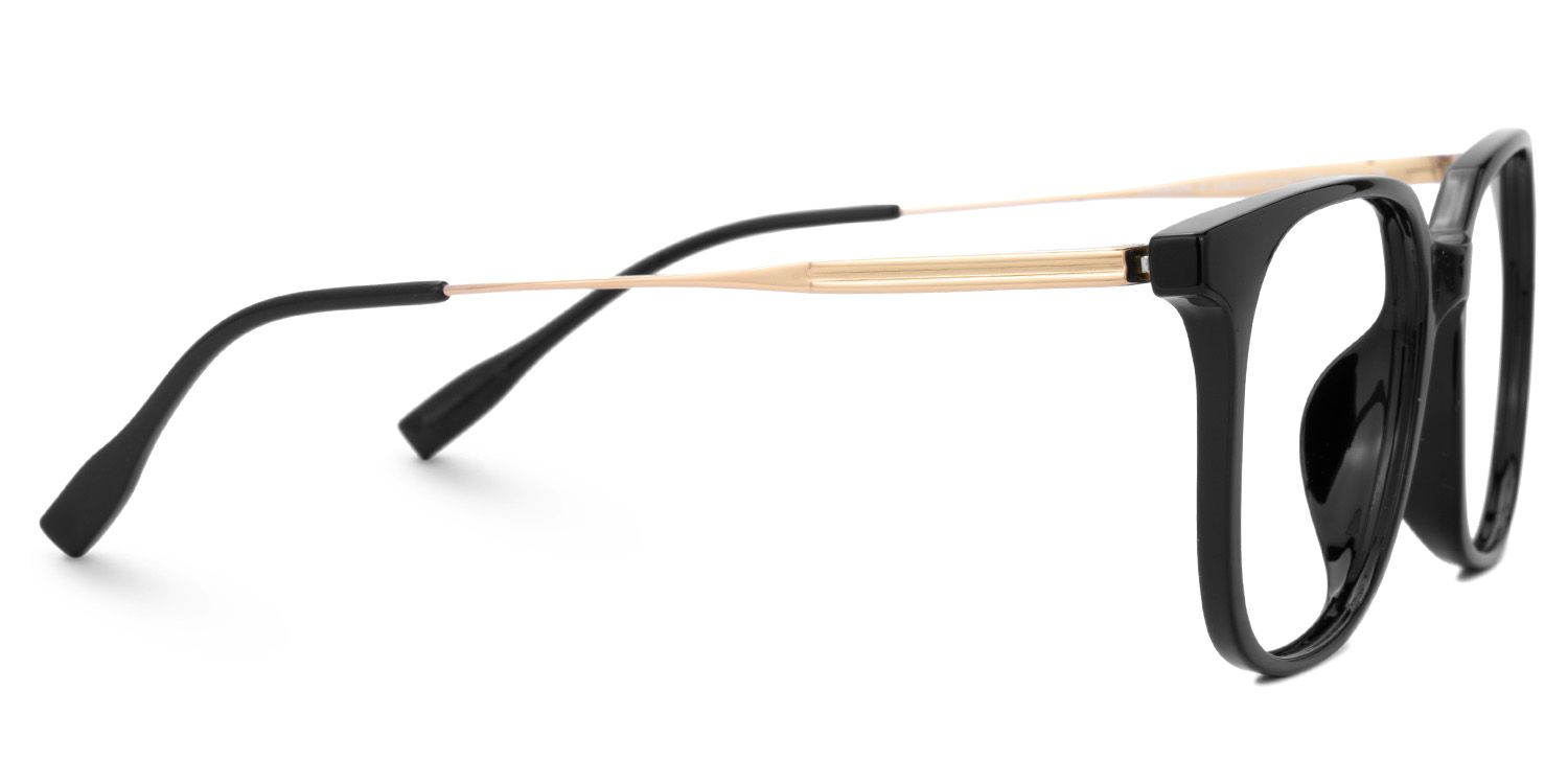 Ameedah Black Square Thin Glasses | ZEELOOL Canada2