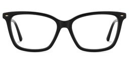 Theo Rectangle Black Glasses1