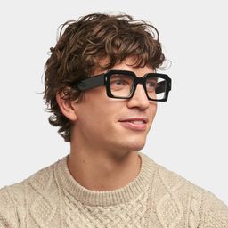 Bobbee Square Black Glasses1