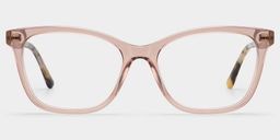 Bella Pink Rectangle Glasses1