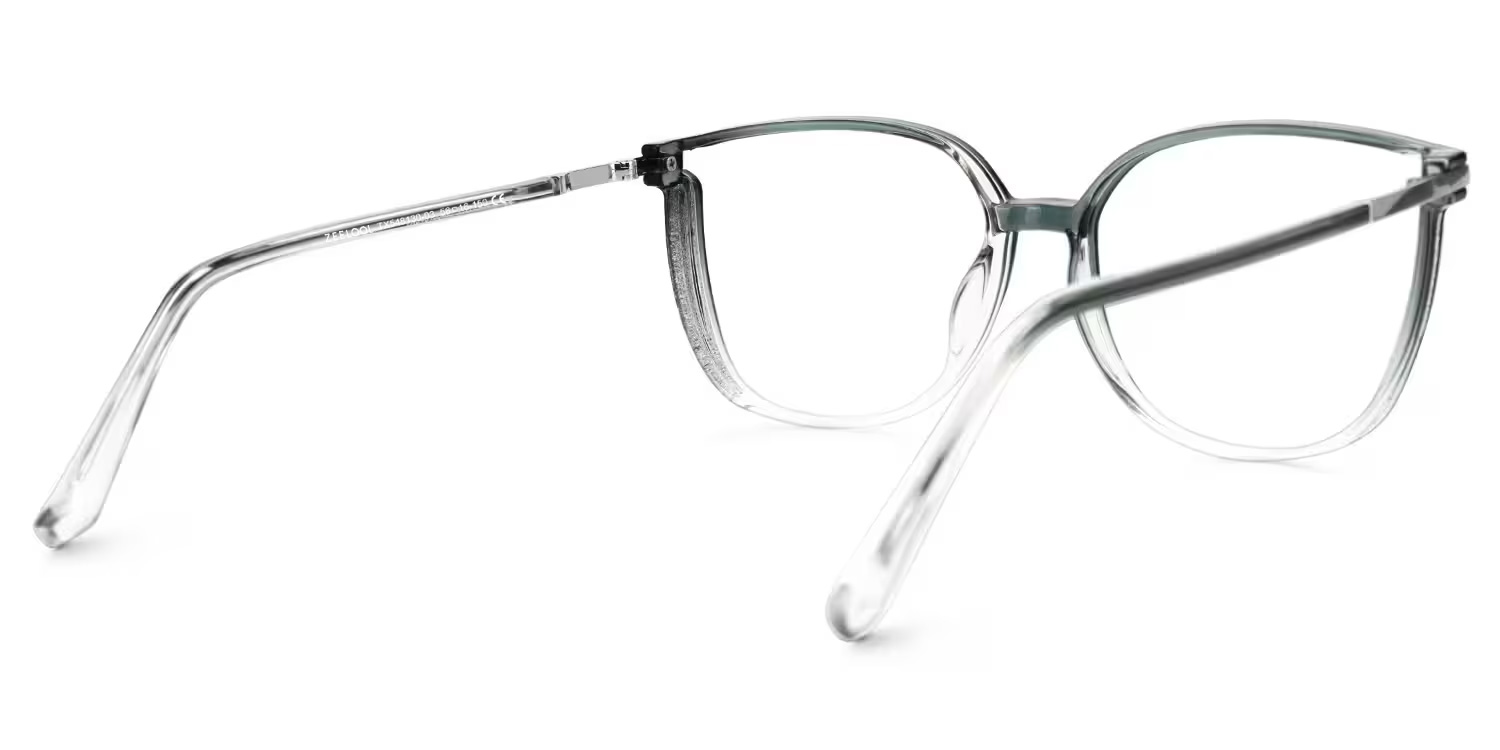 Rodz Sage Green Frame Glasses with Square Design3
