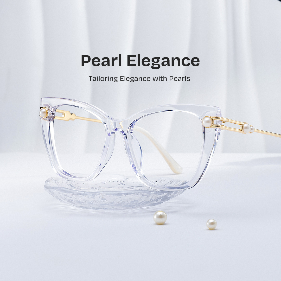 ZEELOOL Victor Cat eye Crystal Glasses