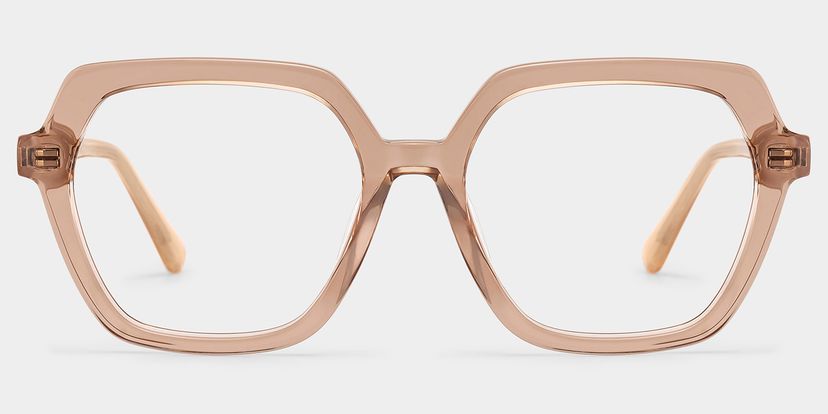 Devon Geometric Beige Glasses