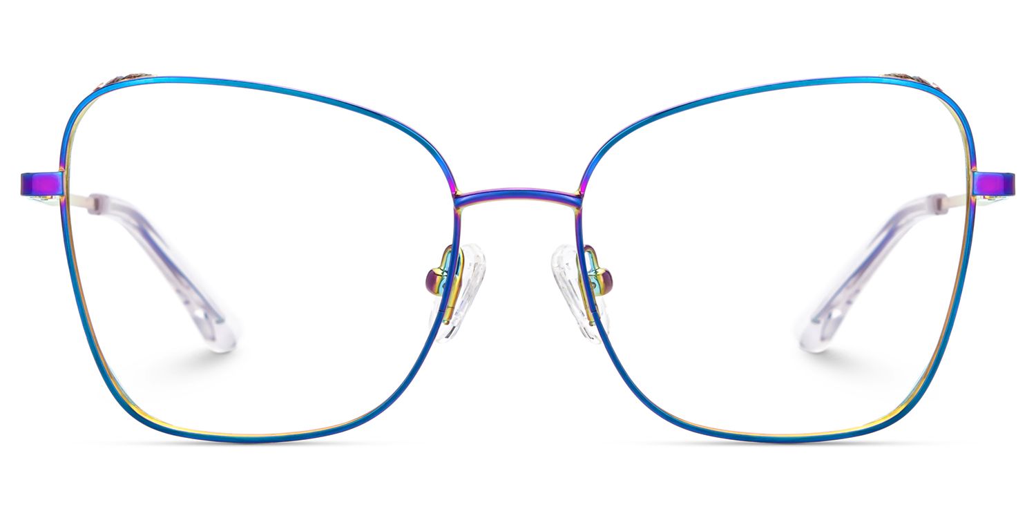 Butterfly Geek Glasses With Gillter on the Sides0