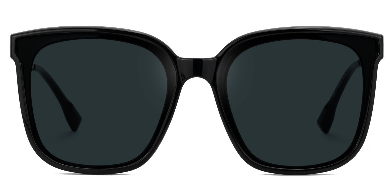 Tammie Square Black Full Rim Sunglasses | ZEELOOL CA0