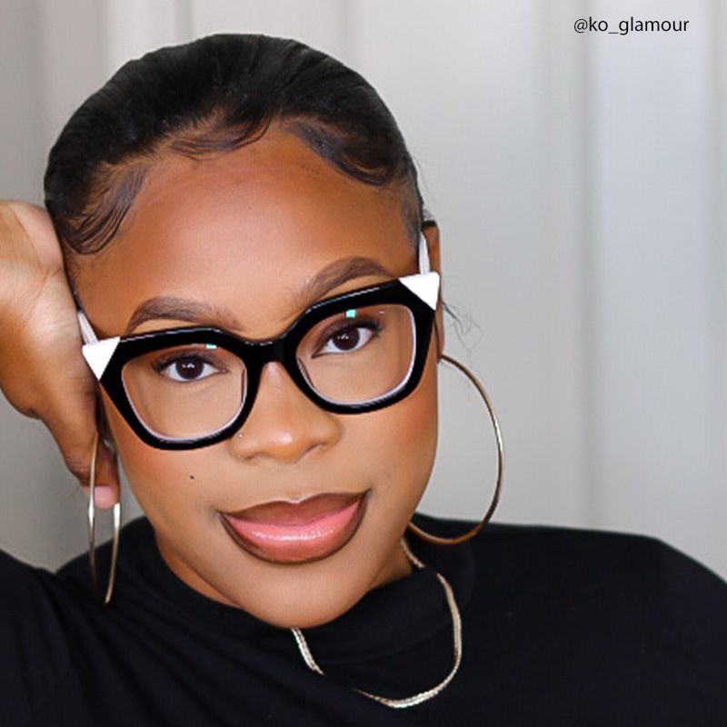 Debnath Cateye Black Glasses | ZEELOOL Canada4