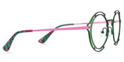 Frazer Round Green Glasses3