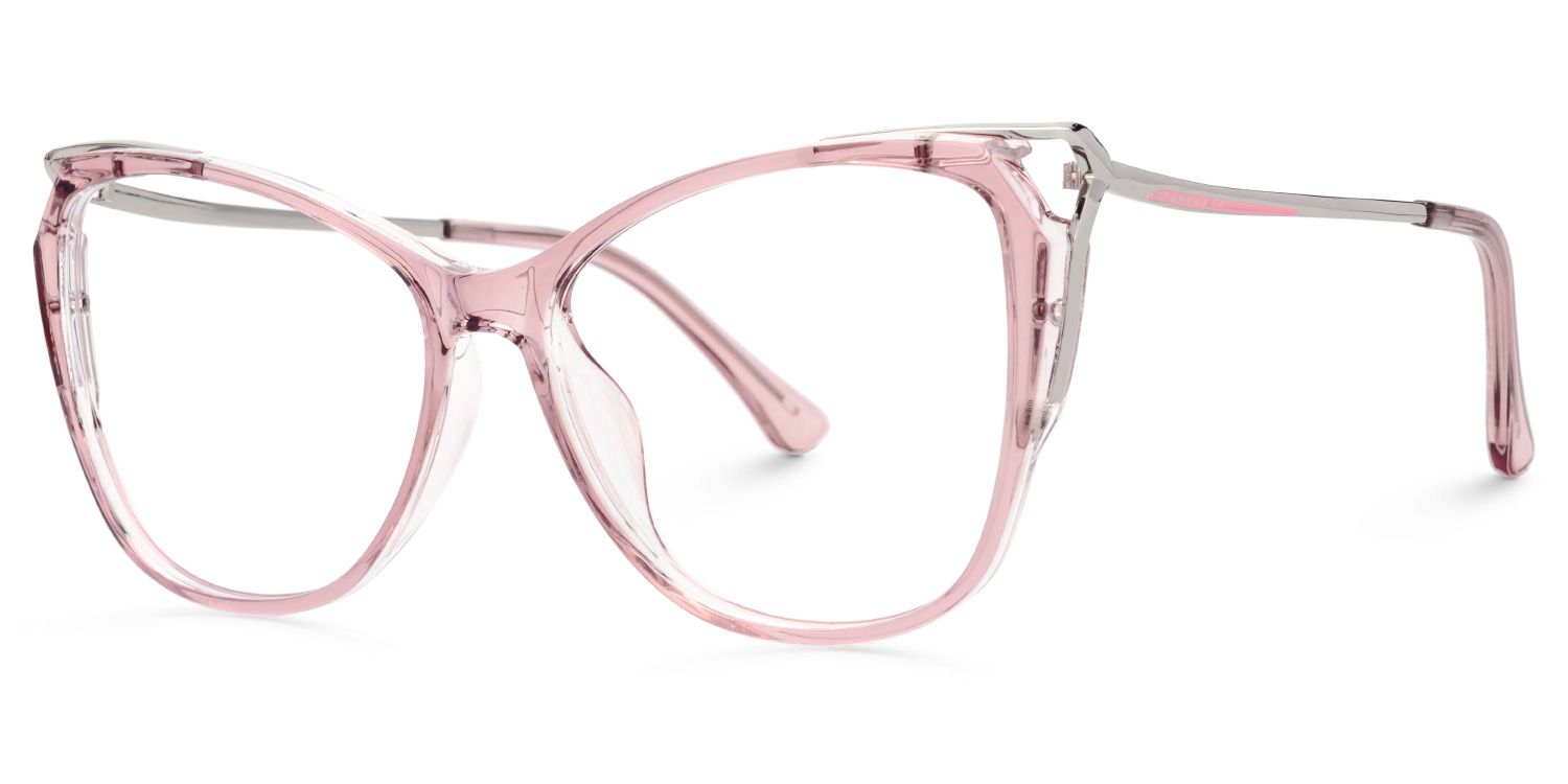 Alana Butterfly Pastel Pink Frame Glasses with TR901