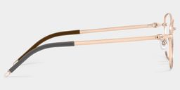 Nicole Rectangle Gold Glasses3