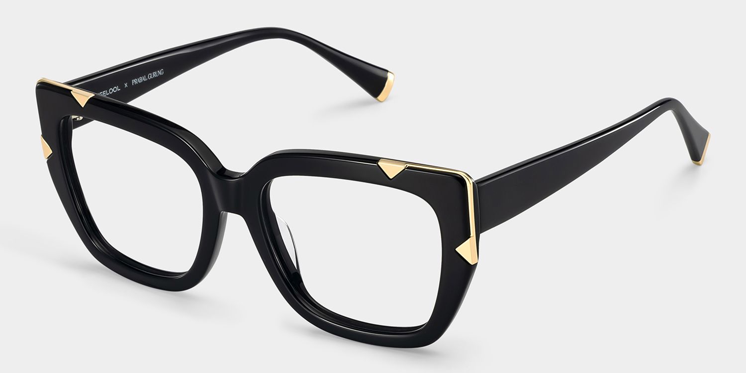 Grace Black Butterfly Frame Glasses | ZEELOOL x Prabal Gurung3