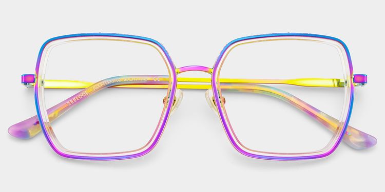 Fiona Square Iridescent Glasses