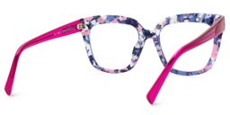 Nina Square Blue Marble Glasses4