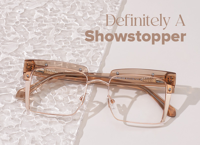 Designer Kiana Champagne Frame Glasses | ZEELOOL Canada5