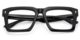 Kenish Square Black Glasses2