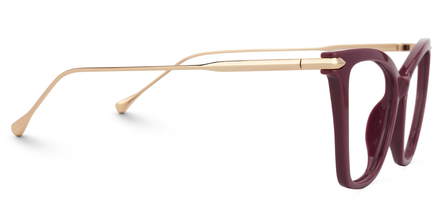 Hilary Butterfly Dark-Red Glasses2