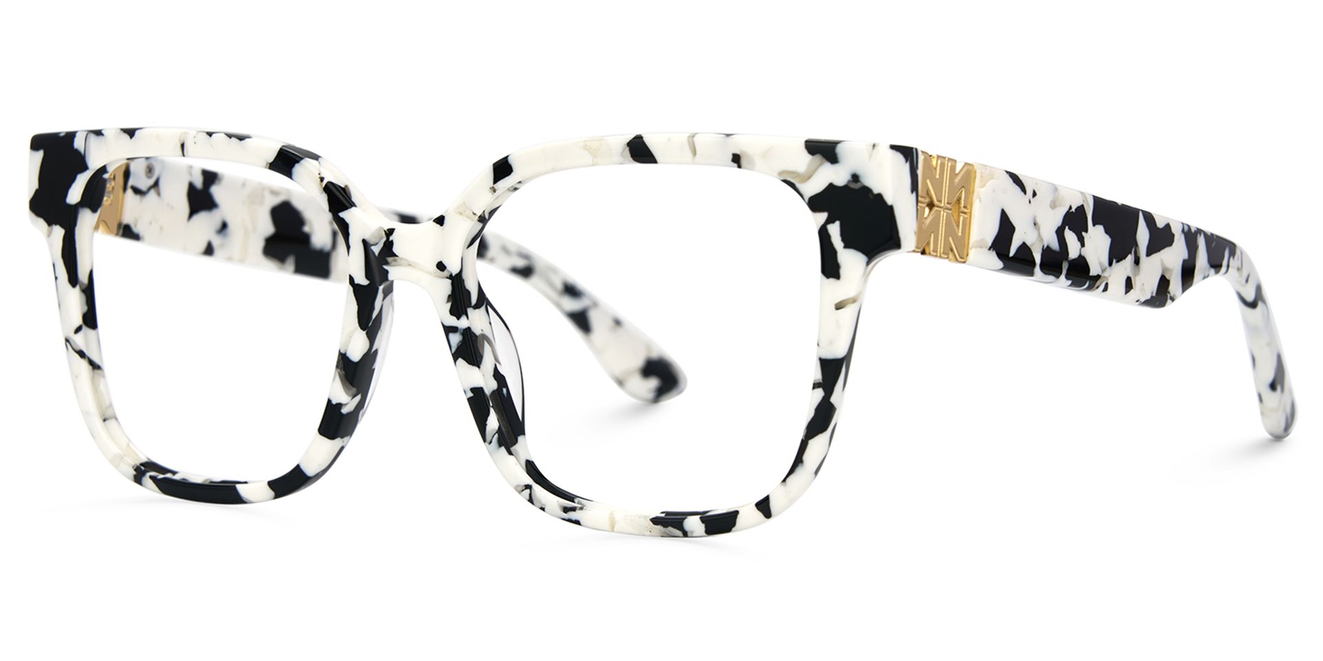 Kerri Wide Cow Print Glasses with Square Frames | ZEELOOL Canada3