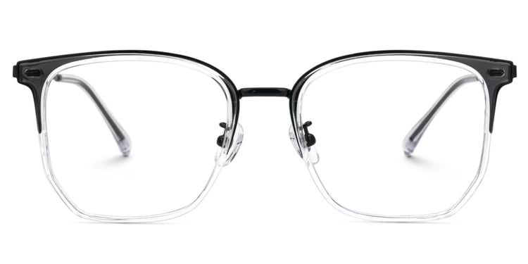 Roque Geometric Clear Glasses