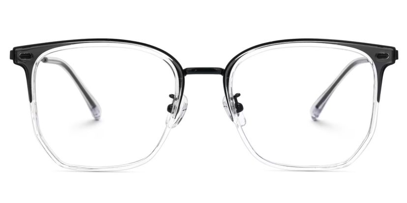 Roque Geometric Clear Glasses