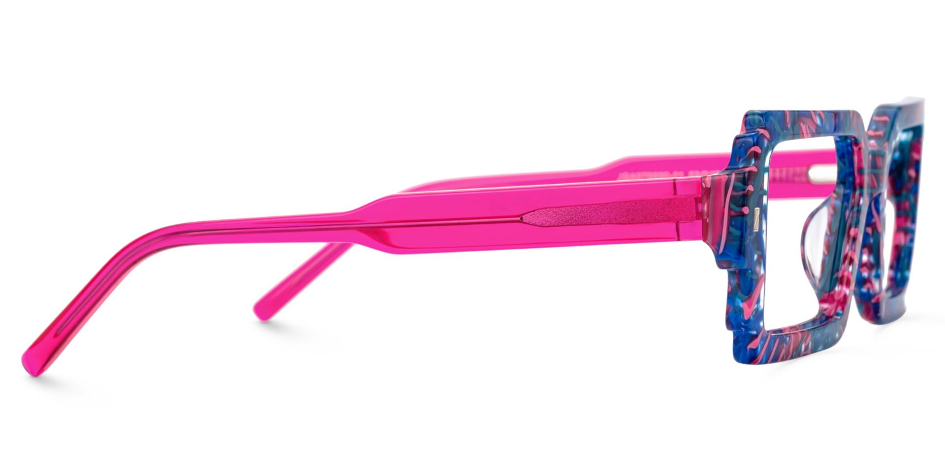 Frederick Bright Color Bold Rectangle Glasses | ZEELOOL Canada2