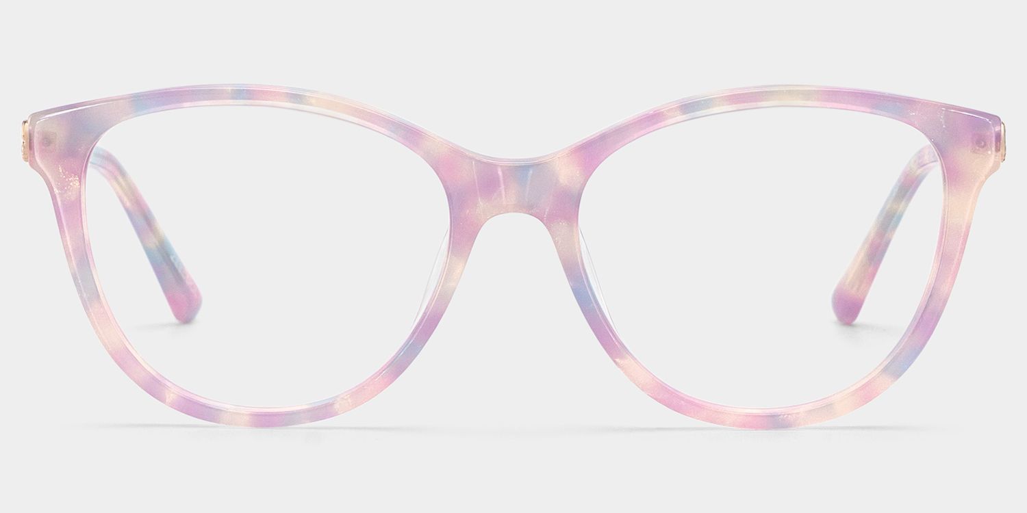 Eli Purple Round Gradient Eyeglass Frames for Ladies | ZEELOOL0