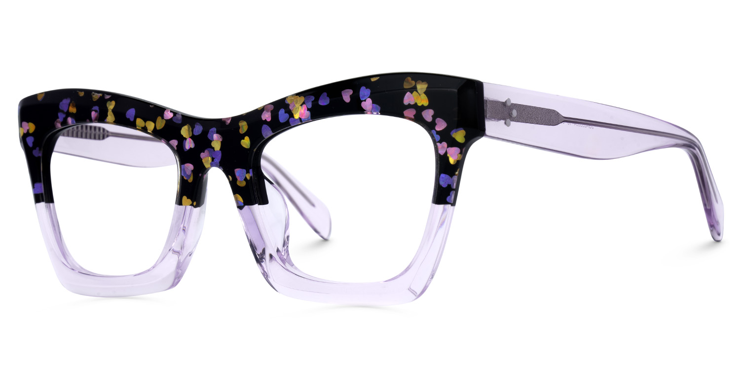 New Arrival Black and Purple Glasses for Benitez Frame | ZEELOOL Canada1