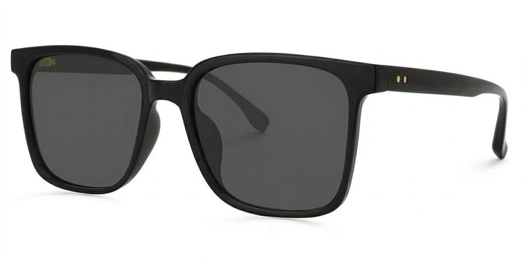 Contreras Black Square Sunglasses