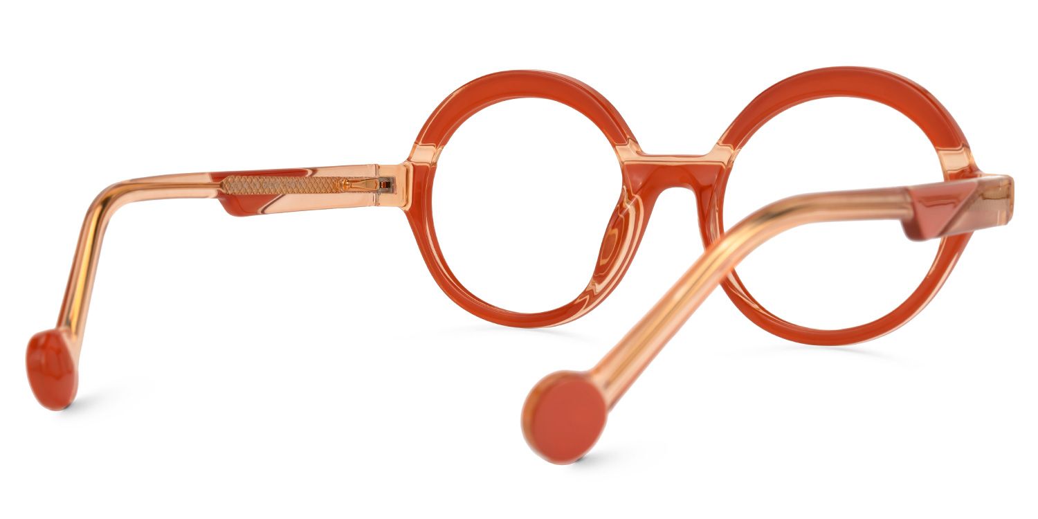 Shermier Round Orange Glasses2
