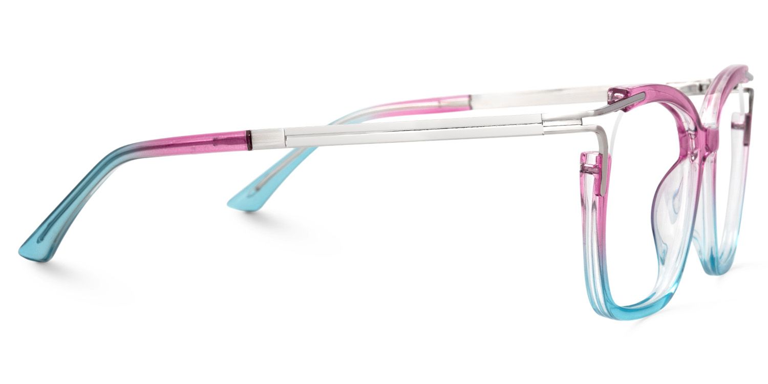 Spring hinges Sidibe Eyeglasses, Sidibe Blue and Pink Glasses -Zeelool2