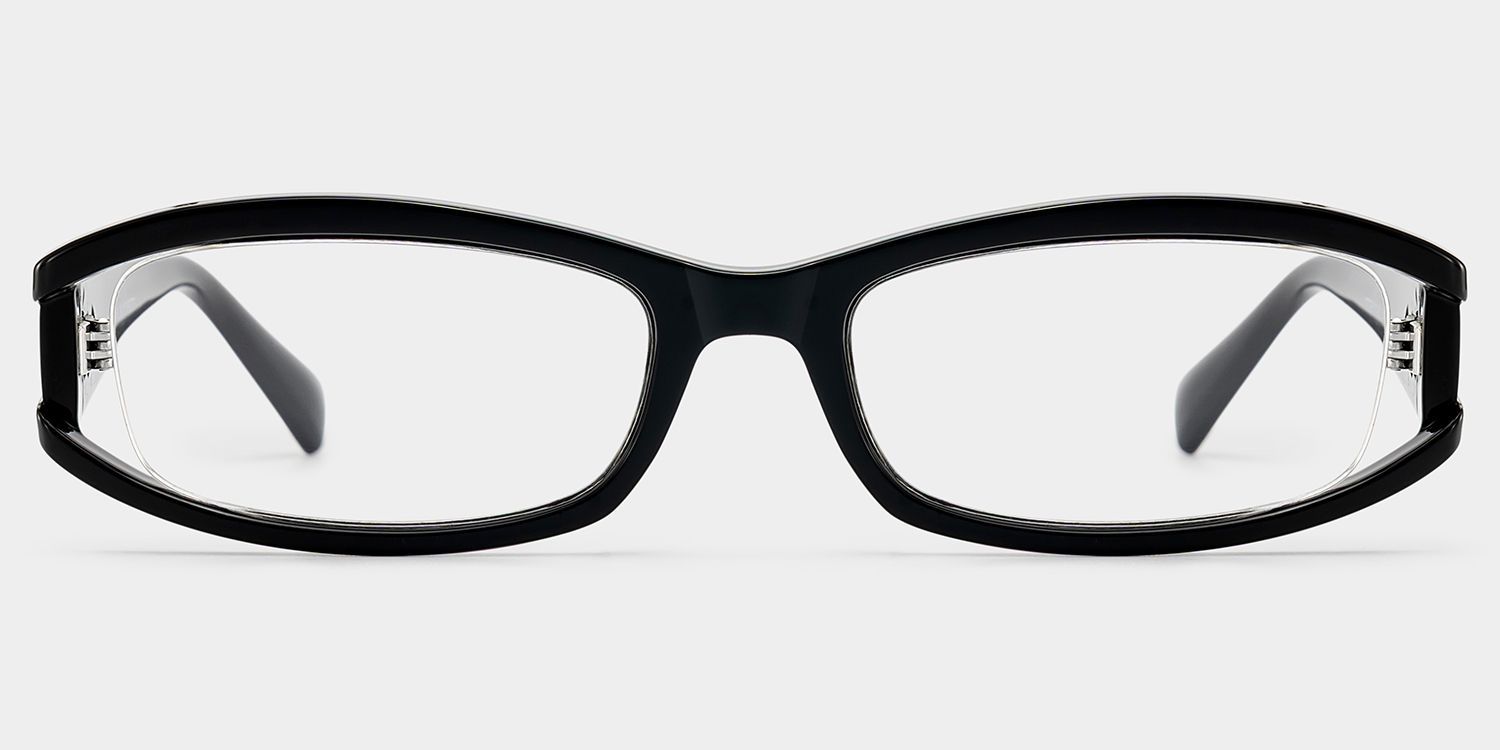 Willow Thick Black Rectangle Glasses for Teenager | ZEELOOL1