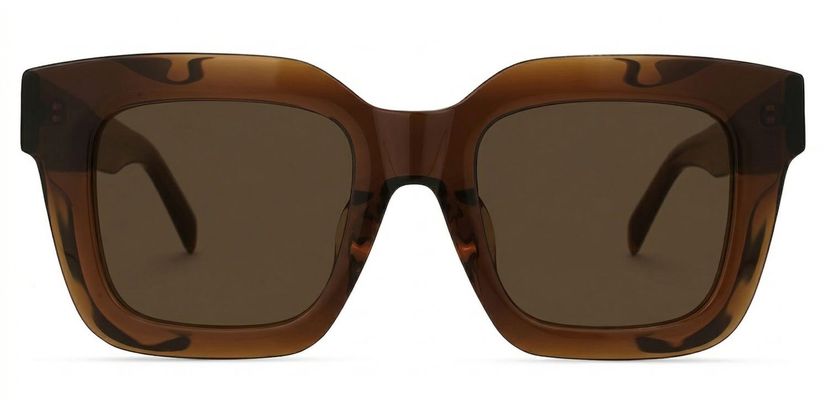 Trinity Tawny Square Sunglasses