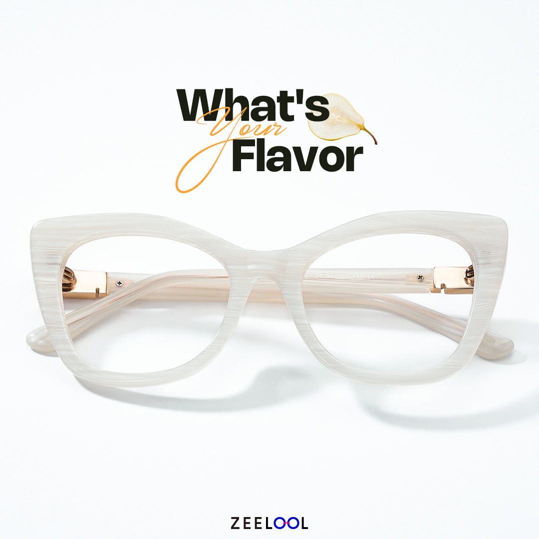 Vela Cateye White Designer Glasses on Sale | ZEELOOL Canada4