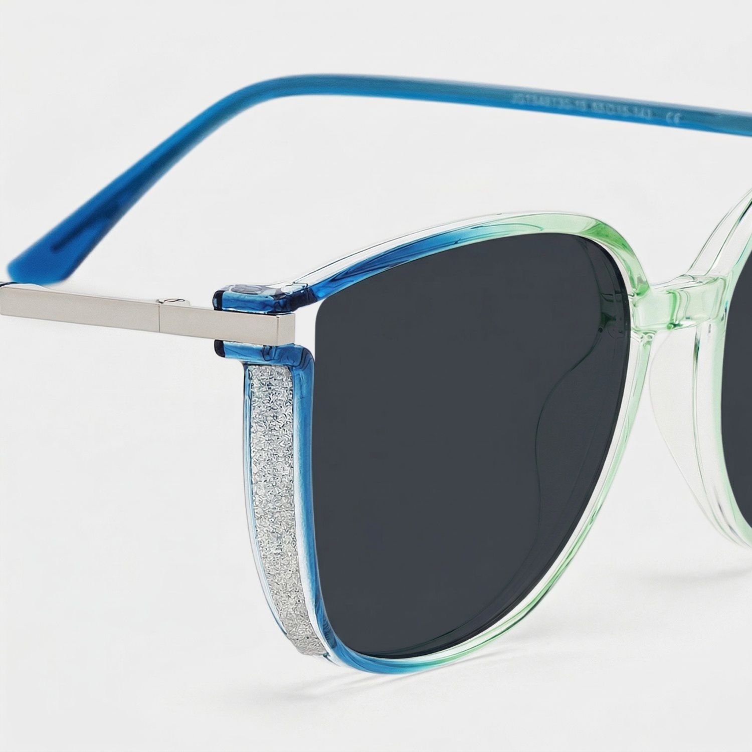 Rodz Square Blue-Green Prescription Glasses and Frames4